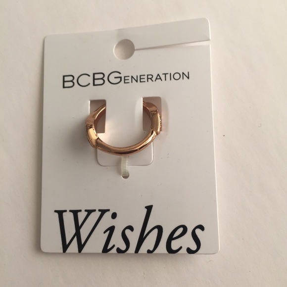 BCBGENERATION RING ROSE GOLD FAUX DIAMOND BOHO - Picture 3 of 4